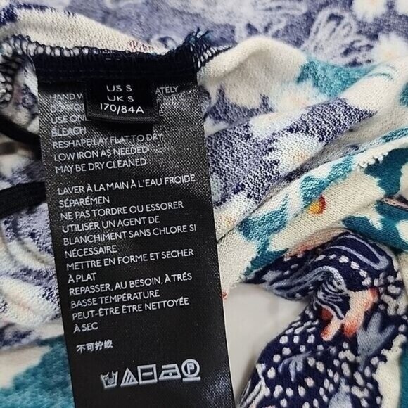 Urban Outfitters Multicolored Floral Scoop Neck Top Women's Small - Picture 5 of 6